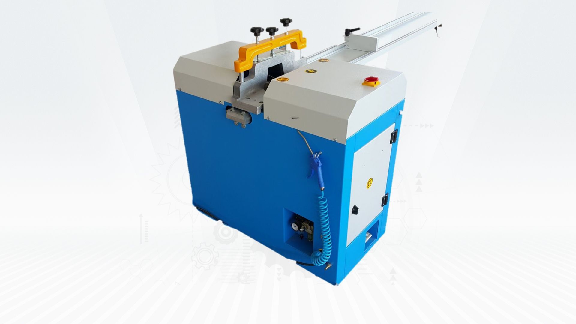 MAINE ZA REZANJE PVC-A - PVC PROFILLER V SECTION CUTTING MACHINE